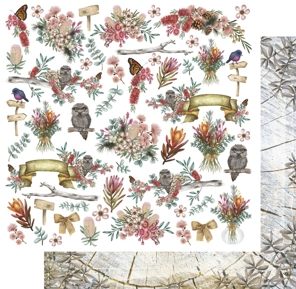 UCP2536 :  Flora & Fauna Fussy Cuts Paper - Bushland Boutique (Apr23)