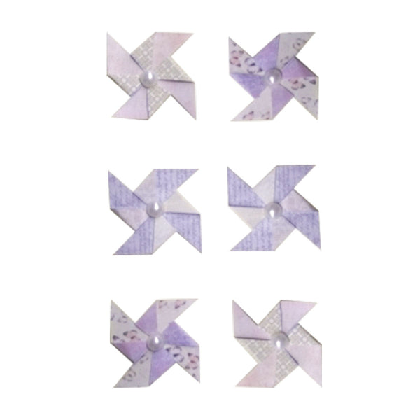 Paper Embellishments - RR - Pinwheels (6pc)