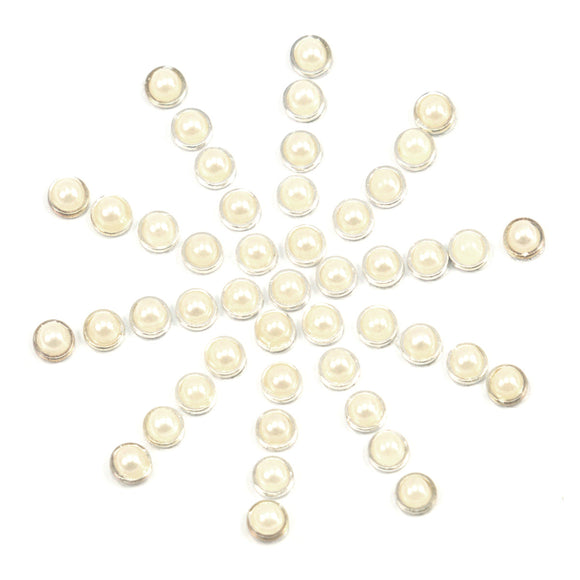 Special Occasions - Adhesive Silver + Pearl Set (50pc) (7mm x 15mm)