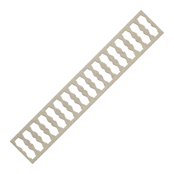 x x Chipboard - Banisters Border (1pc) - 150 x 26mm | 5.9 x 1in