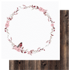 UCP2055 :  Wreath Paper - Winter Rose  (Uniquely Creative)