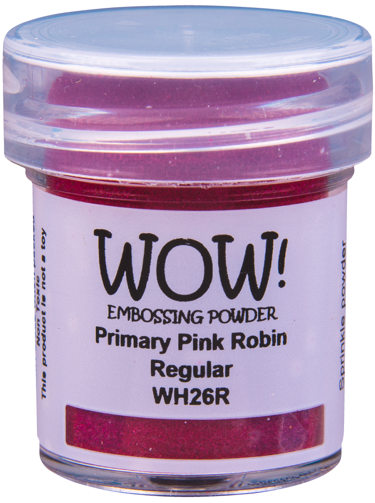 WH26R : Primary Pink Robin - Regular Primary Colours Embossing Powder (15g jar)