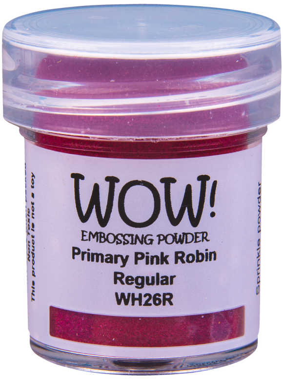 WH26R : Primary Pink Robin - Regular Primary Colours Embossing Powder (15g jar)