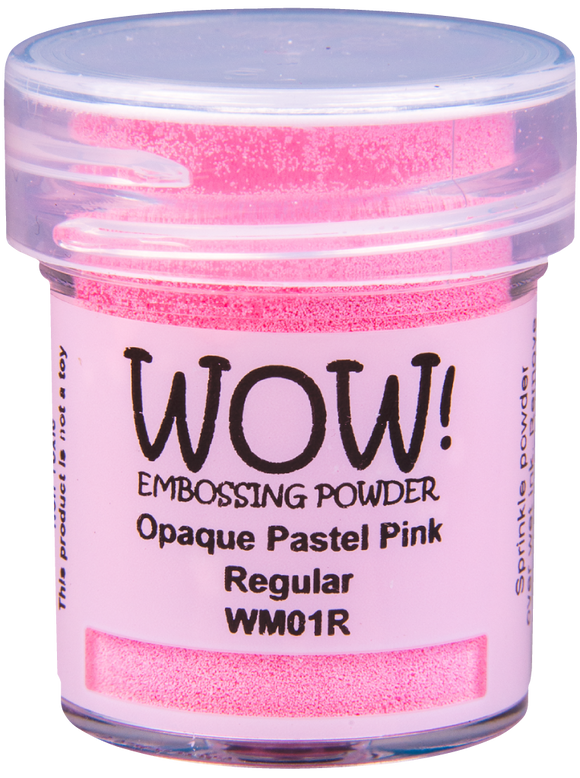WM01R :  Pastel Pink - Regular Embossing Powder (15g jar)