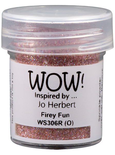 WS306R :  Firey Fun - Regular*Jo Herbert* Embossing Glitter (15g jar)