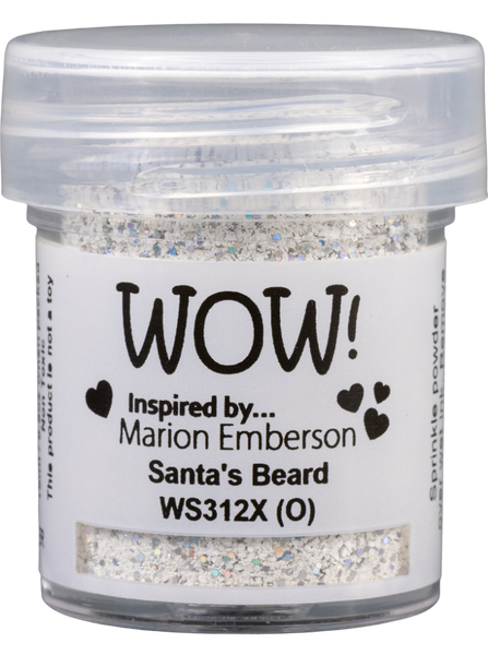 WS312X :  Santa's Beard - X Embossing Glitter (15g jar)