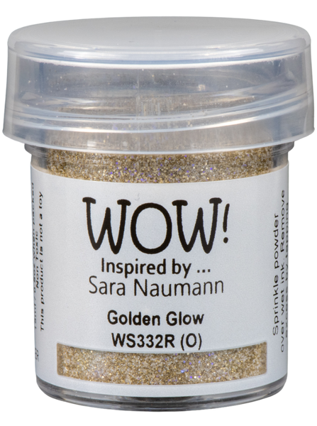 WS332R :  Golden Glow - Regular*Sara Naumann* Embossing Glitter (15g jar)