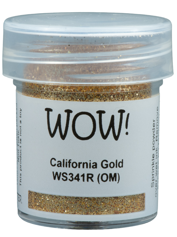 WS341R :  California Gold - Regular Embossing Glitter (15g jar)
