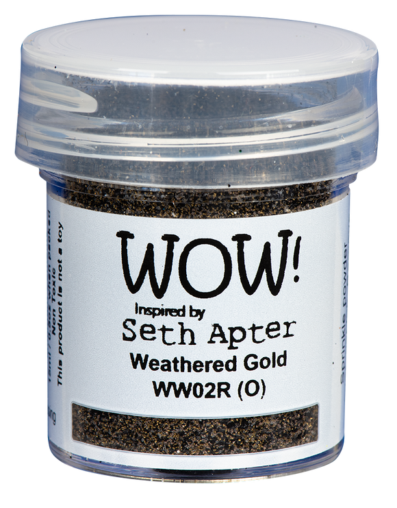 WW02R :  Weathered Gold - Regular*Seth Apter Exclusive* Mixed Media Embossing Powder(15g jar)