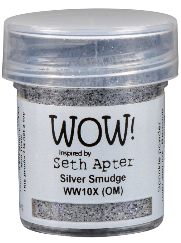 WW10X :  Silver Smudge - X*Seth Apter Exclusive* Mixed Media Embossing Powder(15g jar)