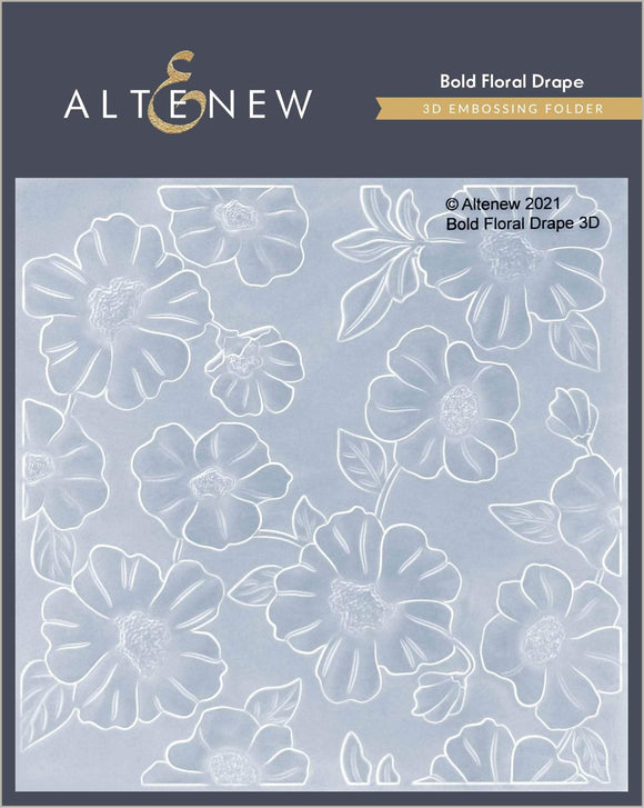 Altenew -3D Embossing Folder Bold Floral Drape 3D