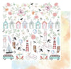 UCP2136 Beach Life Fussy Cuts Paper - Ocean Breeze (Uniquely Creative)