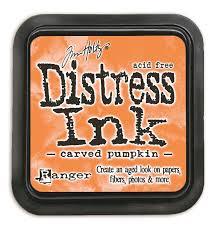 Ranger Distress Ink-  carved pumpkin