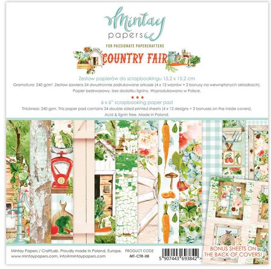 Mintay - Country Fair : CTR-08 6x6 Paper Pad