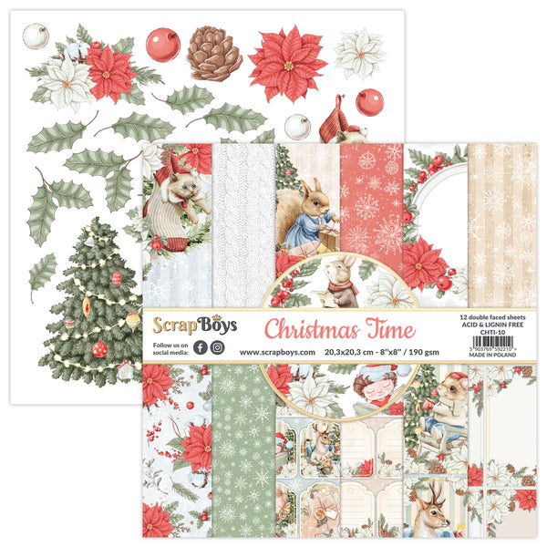 CHTI-10 : Christmas Time - 8"x8" paper pad