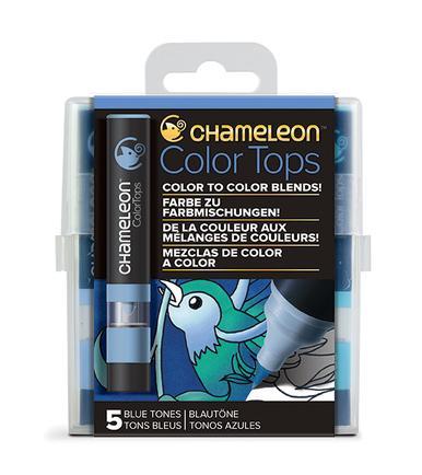 Chameleon 5-Color Tops Blue Tones Set