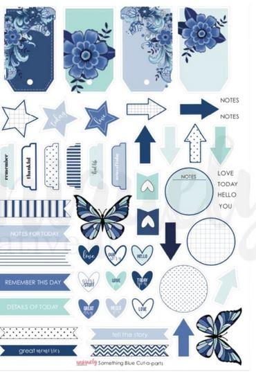 Cut Apart Sheet - Something Blue (Uniquely Creative)