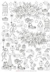 Watercolour Cut Apart Sheet - Once upon a Christmas (Uniquely Creative)