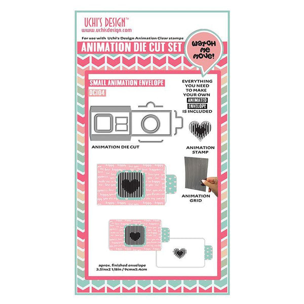 Uchi's Design Animation Die Cuts/ Clear Stamp Combo - DC103 Animation Envelope