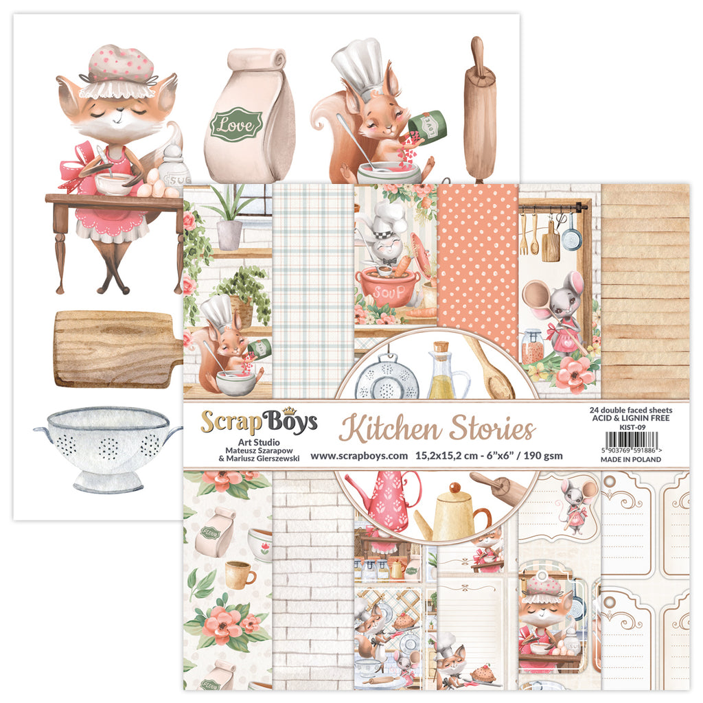 KIST-09 : 6" x 6" Paper Pad (Kitchen Stories)