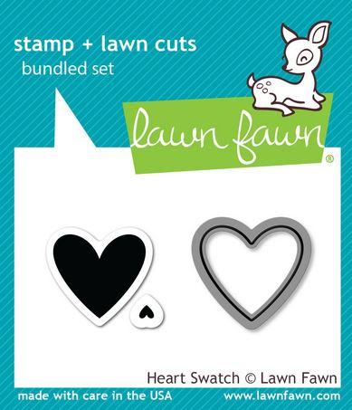 Lawn Fawn - LF35127 Heart Swatch Stamp and Die