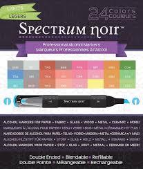 Spectrum Noir Alcohol  Markers - 24pc  Lights