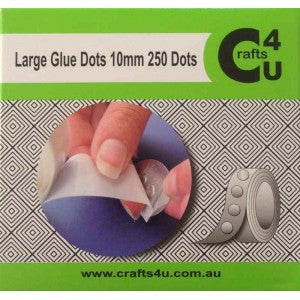 Crafts- Large glue dots- 10mm x 250 Dots