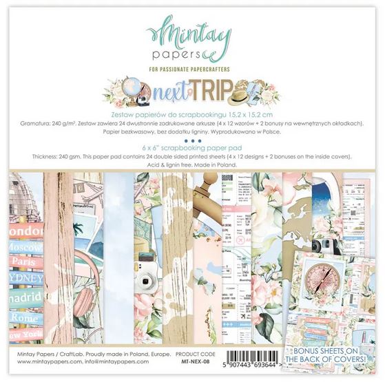 Mintay - Next Trip : NEX-07 12x12 Paper Pad