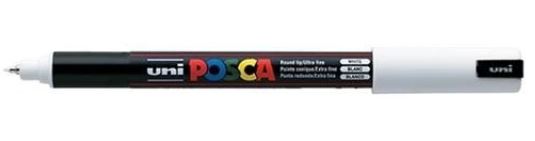 Uni Posca Marker 0.7mm Ultra-Fine Round Tip White PC-1M