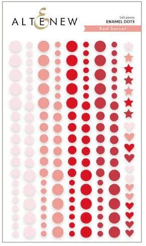 Red Sunset Enamel Dots: (ALT7352)