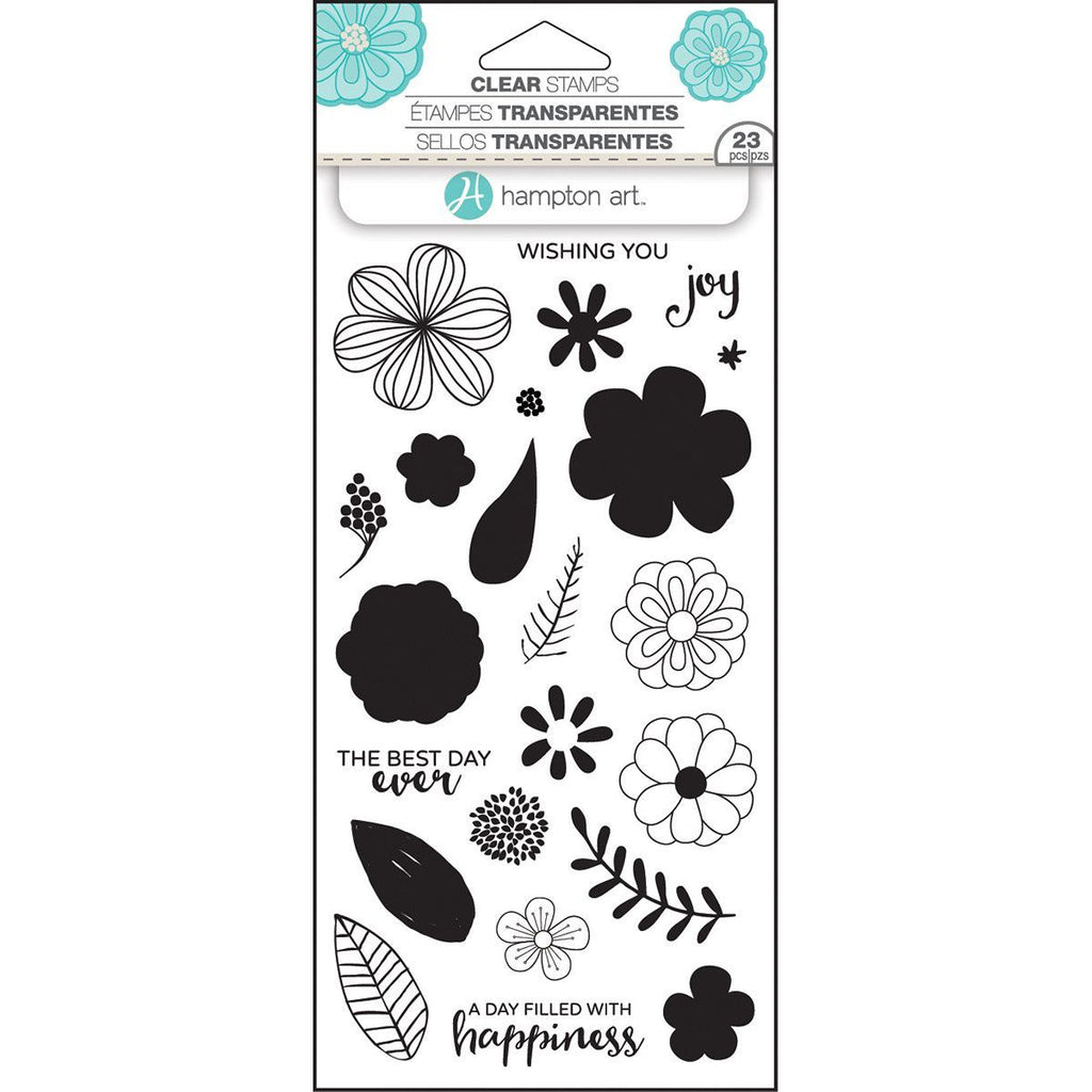 Hampton Arts Layering Stamps SC0751 - Flowers & Leaves