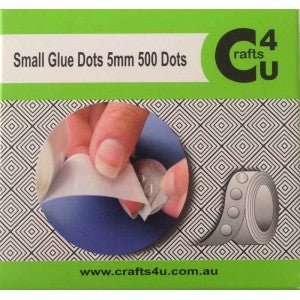 Crafts- Small glue dots- 5mm x 500 Dots
