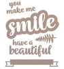 CO728660 : Die Cut Set : Smile Sentiments (8pc)