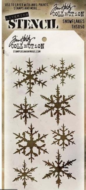 Tim Holts - Layering Stencil Snowflakes