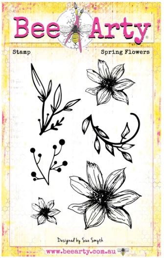 Raspberry Fizz : Spring Flowers Clear Stamp (Apr23)