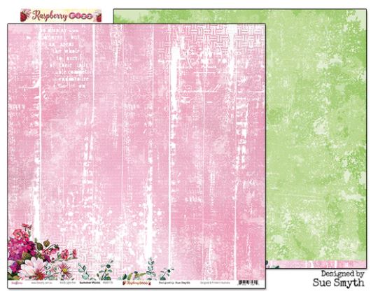 Rasberry Fizz : Summer Picnic 12x12 Scrapbooking Paper (Apr23)