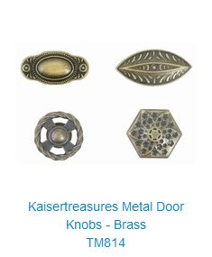 Kaiser Treasures - Metal door knobs - Brass