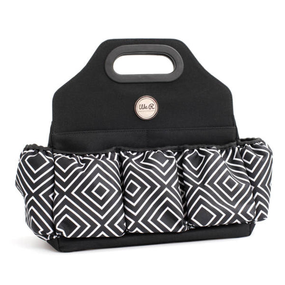 We R Memory Keepers Crafters Tote Bag - Black & White Diamond 660623