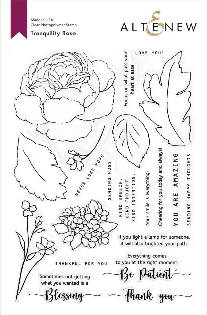 Tranquility Rose Stamp Set : (ALT4683)