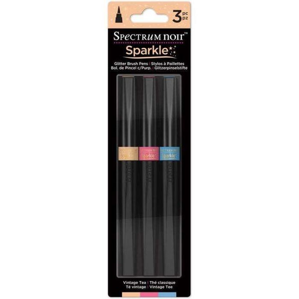 Spectrum Noir Sparkle Pens 3pc Set - Vintage Tea